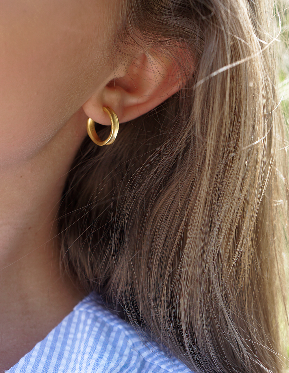 Audrey – Guld øreringe