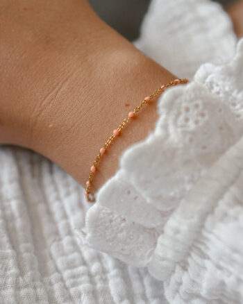 Coline rosa – Guld armbånd