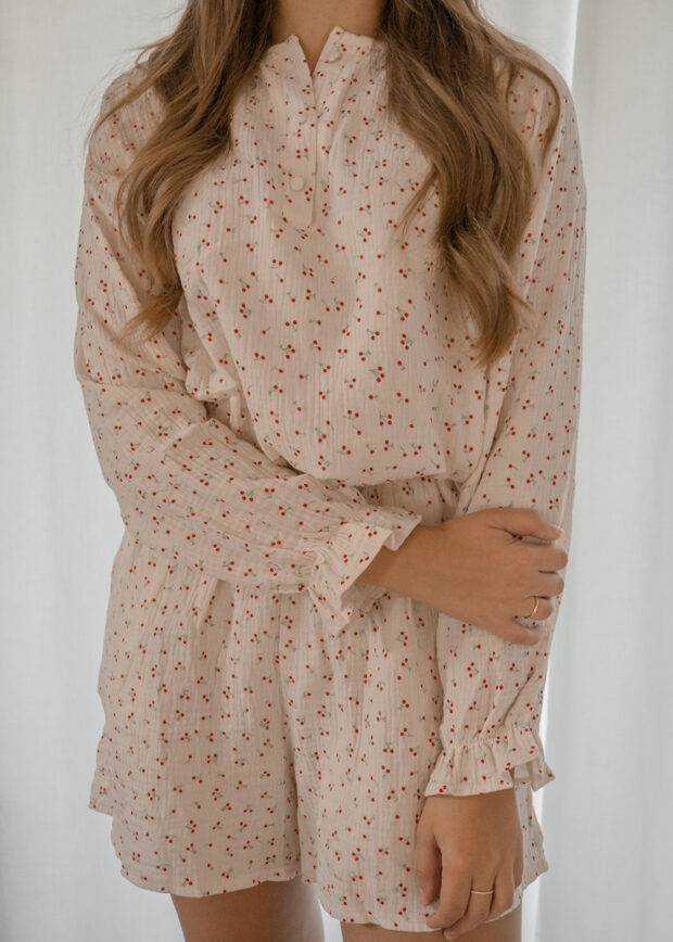 Pyjamas kirsebær