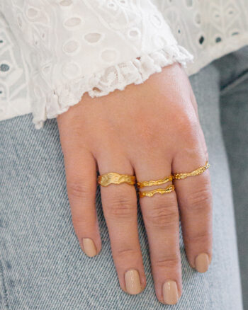 Texture – Guld ring