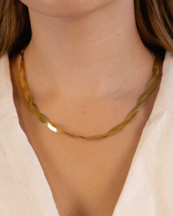 Braided – Guld halskæde