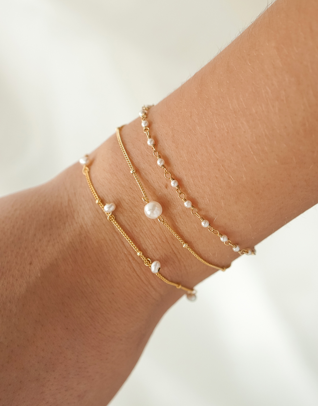 Pearl – Guld armbånd