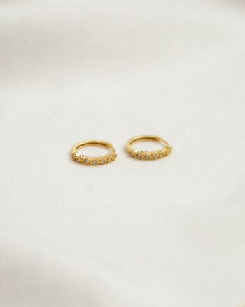 Isabel 12 mm – Guld hoops