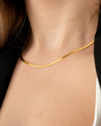 Caroline 4 mm – Guld halskæde