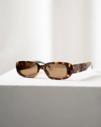 Demi – Smalle firkantede solbriller tortoise