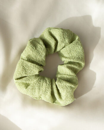 Structured scrunchie – Grøn