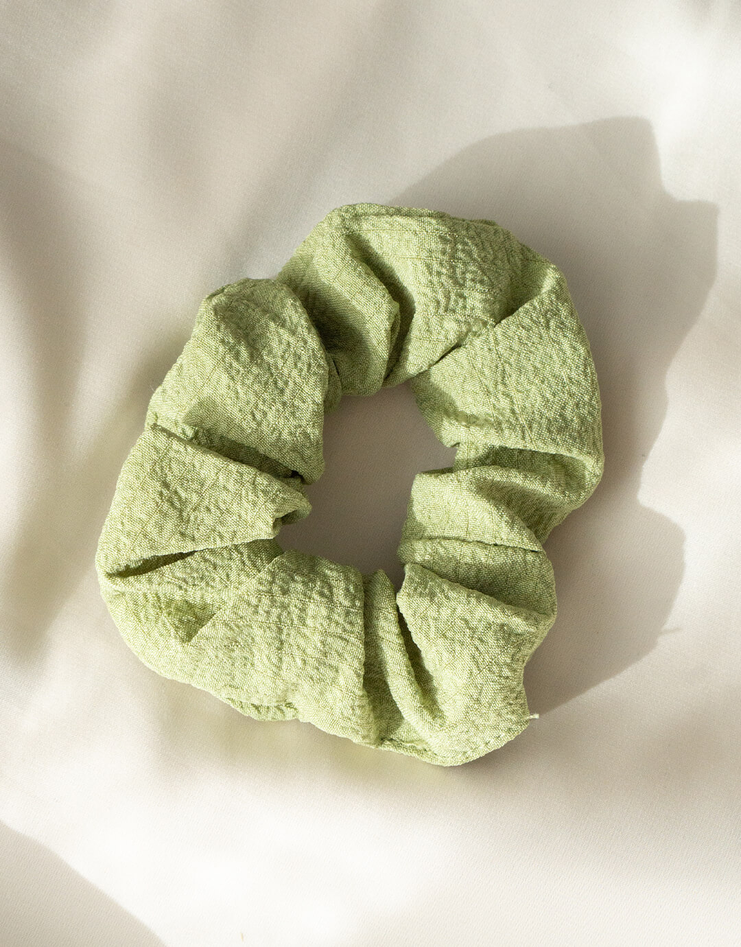 Structured scrunchie - Grøn