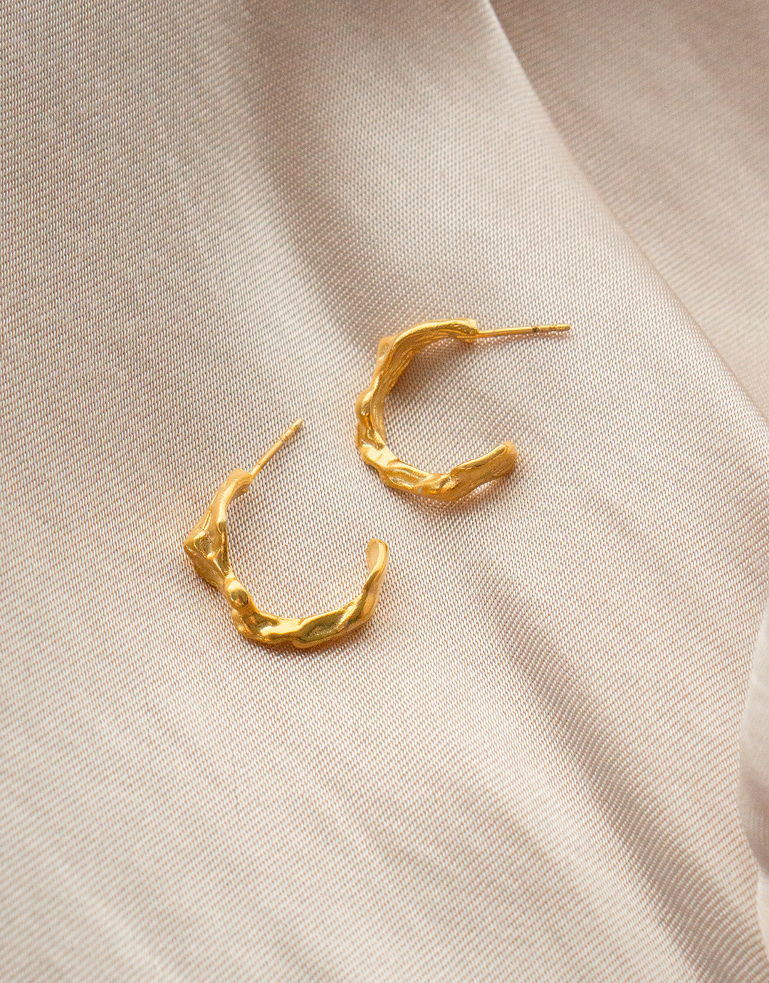 Billede af Sienna - Guld øreringe